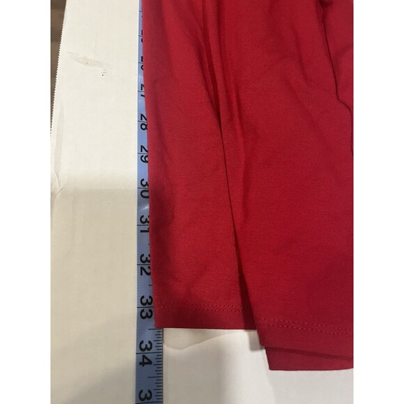 J. Jill Wearever Collection Red Pleated Dress, 3/4 Sleeves, Petite Small - Picture 8 of 9